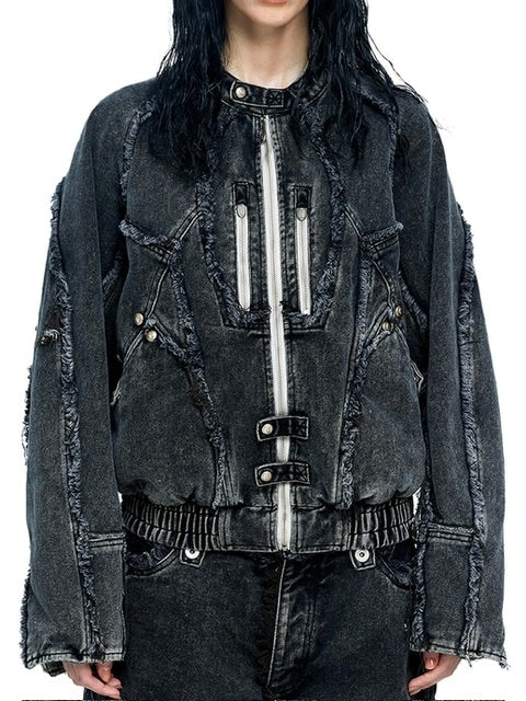 【The Boy Has No Patience】DISCIPLE BIKER DENIM JACKET