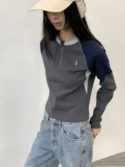 ARCH by ROARINGWILD】Half-Zip Warm Training Wear Long Sleeve T