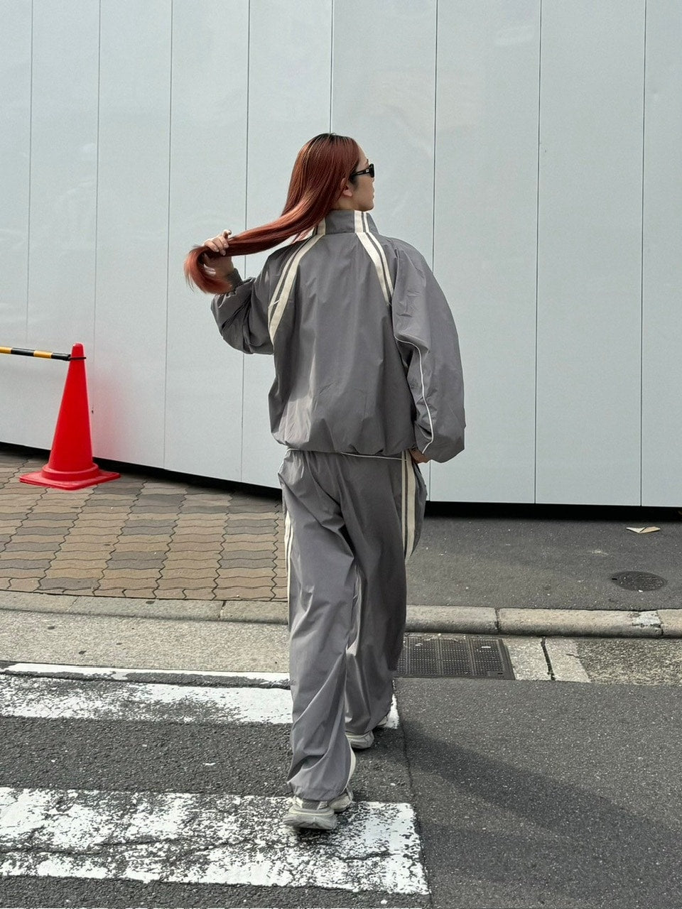 【Chikashitsu +】set up side line track pants (2color) / 【チカシツプラス】セットアップサイドライントラックパンツ