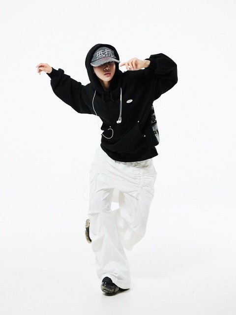 【HOLY NUMBER 7】Oversized Hip Hop fit Star Overgraphic Hoodie