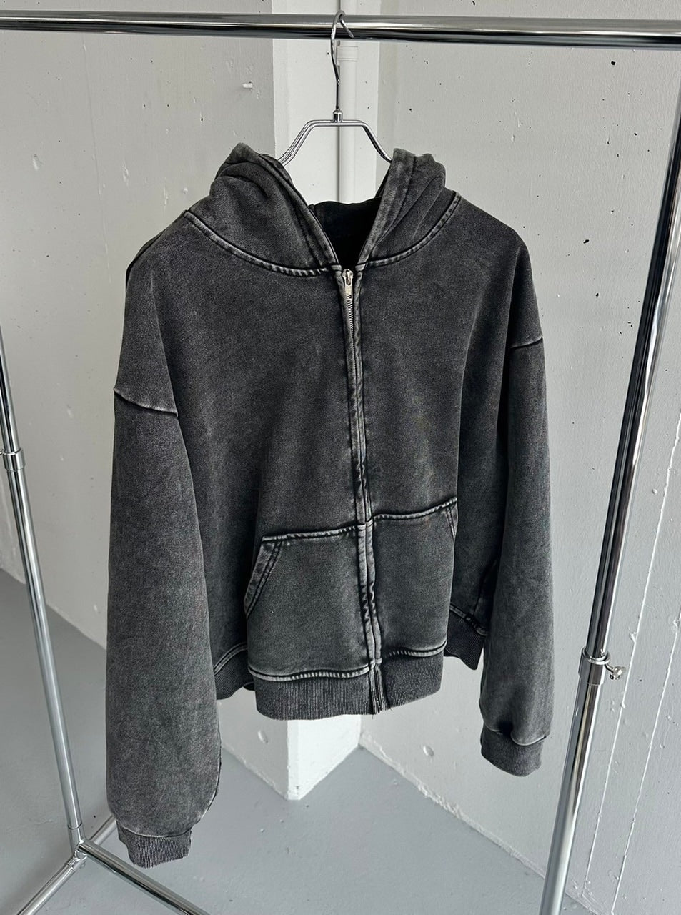 国際配送【LUV CODE】pigment zip up hoodie – PRESSING WEB SHOP