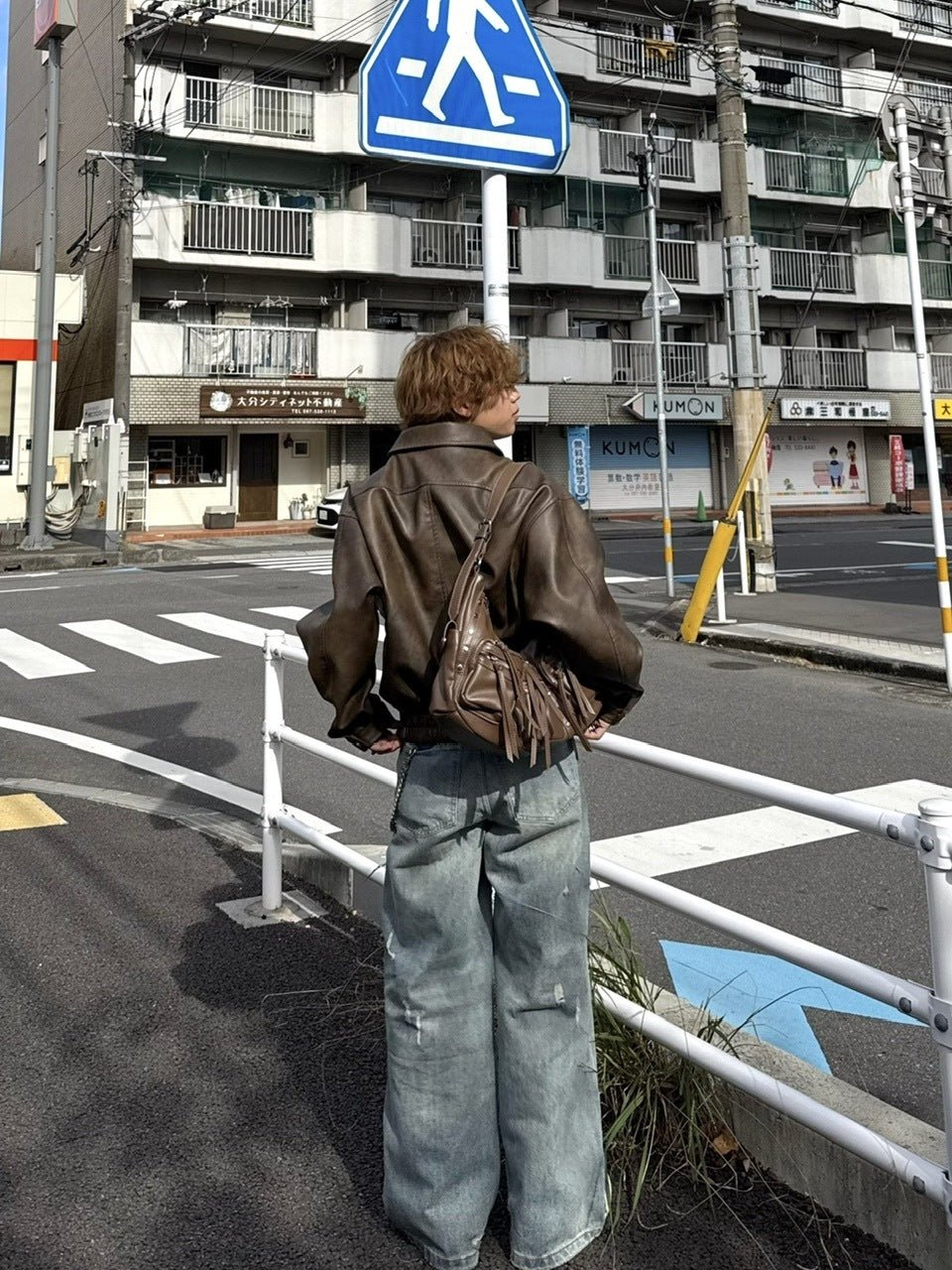 国際配送【RENOL】rivet leather bag