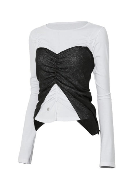 【FLAREUP】Bustier Layered Long Sleeve / 【フレアアップ】ビジターレイヤード長袖Ｔシャツ