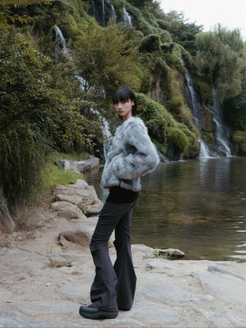 【FLAREUP】Asymmetrical Drape Pants / 【フレアアップ】アシンメトリードレープパンツ