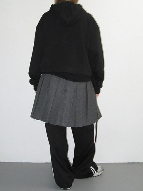 【CRANK】FRILL ZIP-UP HOODIE