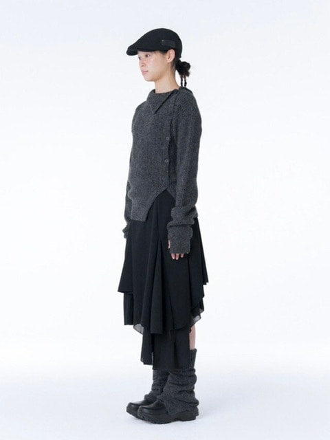 【Miseki seoul】Button knit leg warmer