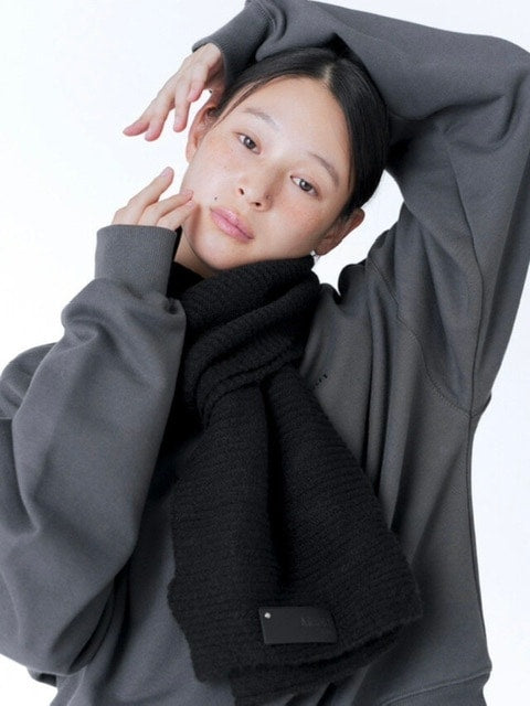 【Miseki seoul】Patch knit muffler