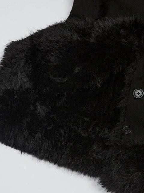 【NOT KNOWING】HOURGLASS MOUTON FUR COAT / 【ノットノーイング】アワーグラスマウンテンファーコート