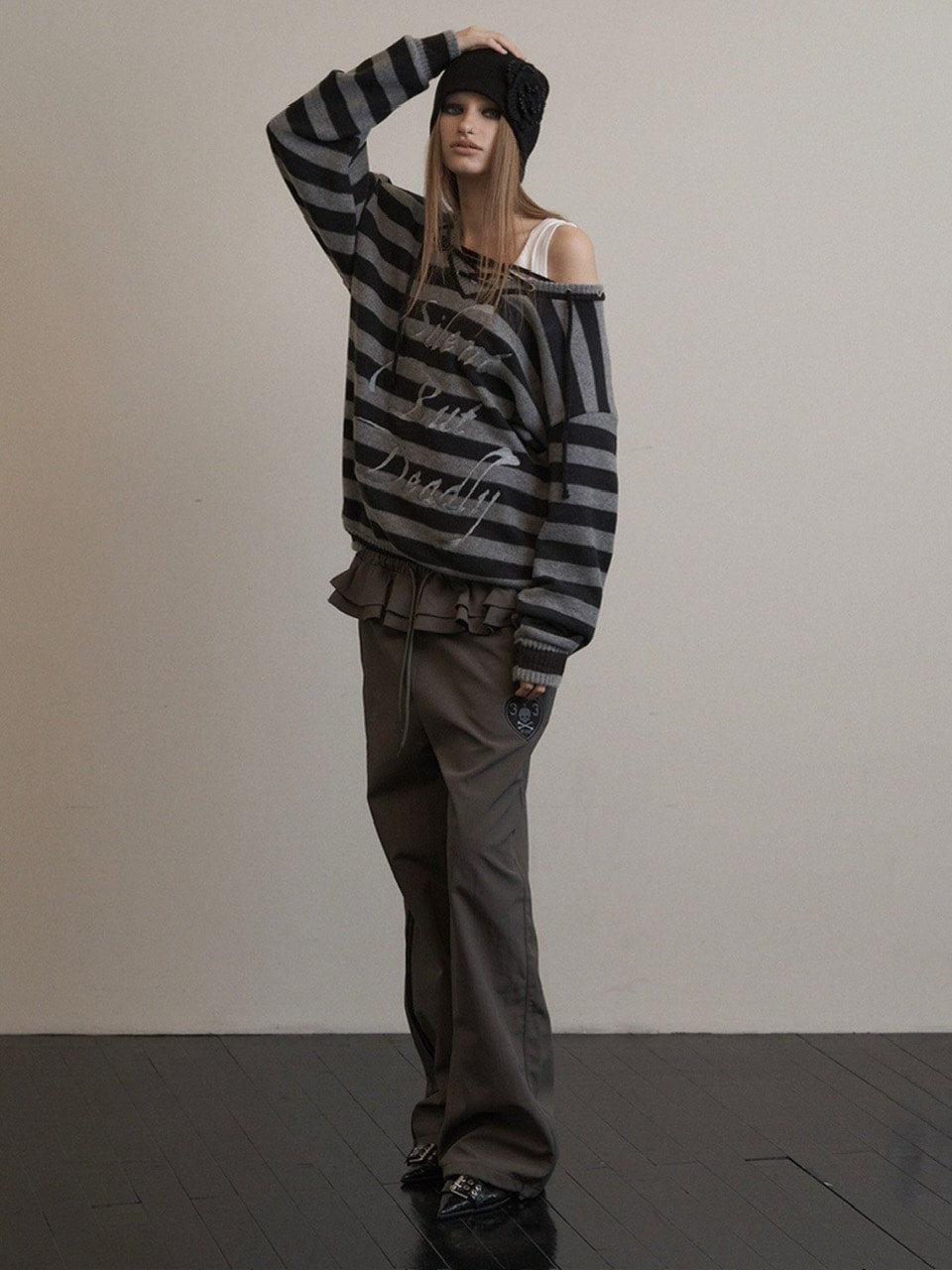 SETUP-EXE】STRIPE V-NECK MTM / 【セットアップエグゼ】ストライプ