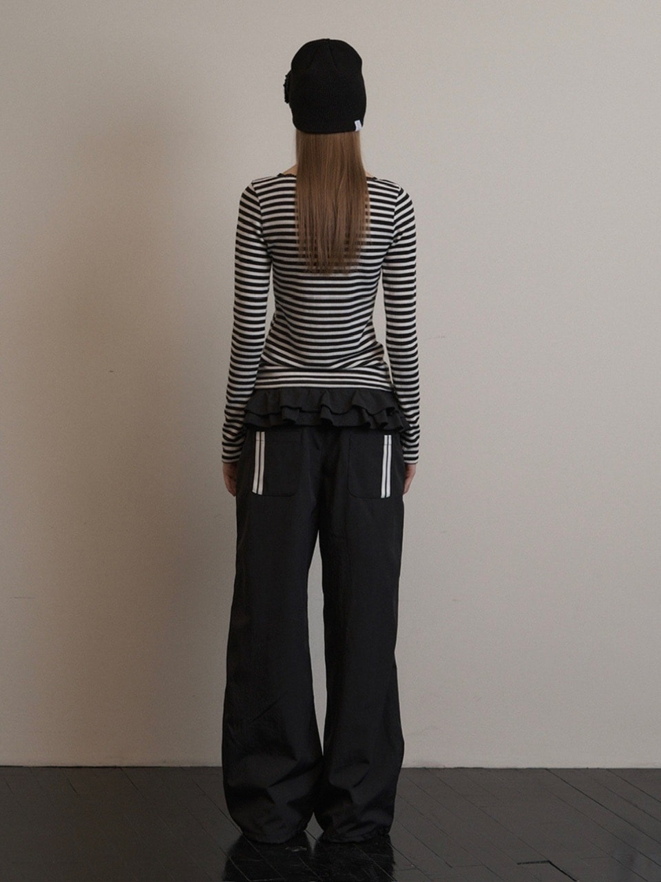 【SETUP-EXE】FRILL SPORTY PANTS