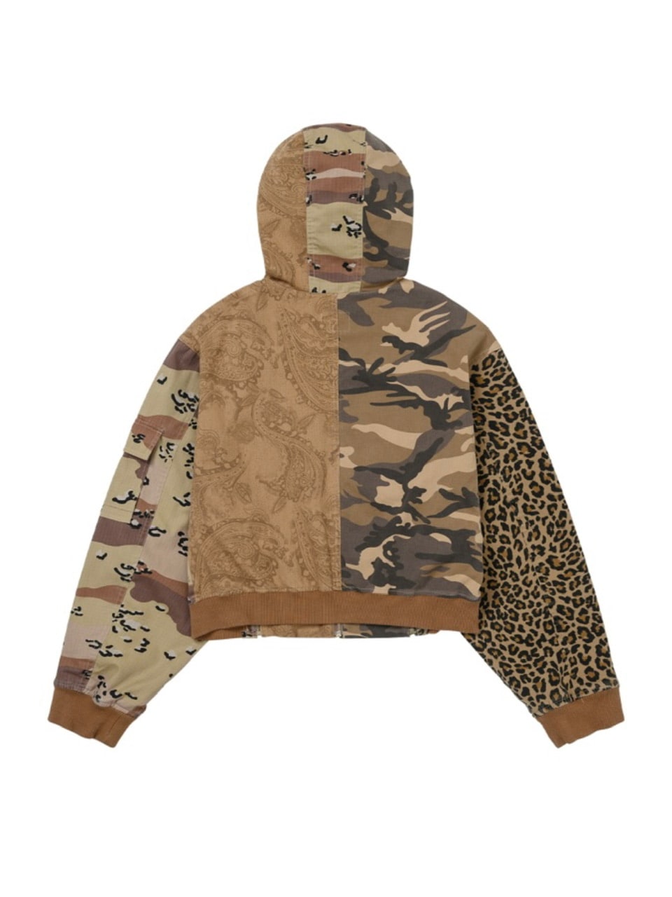 【AJOBYAJO】Camouflage Zip-Up Hooded Jacket