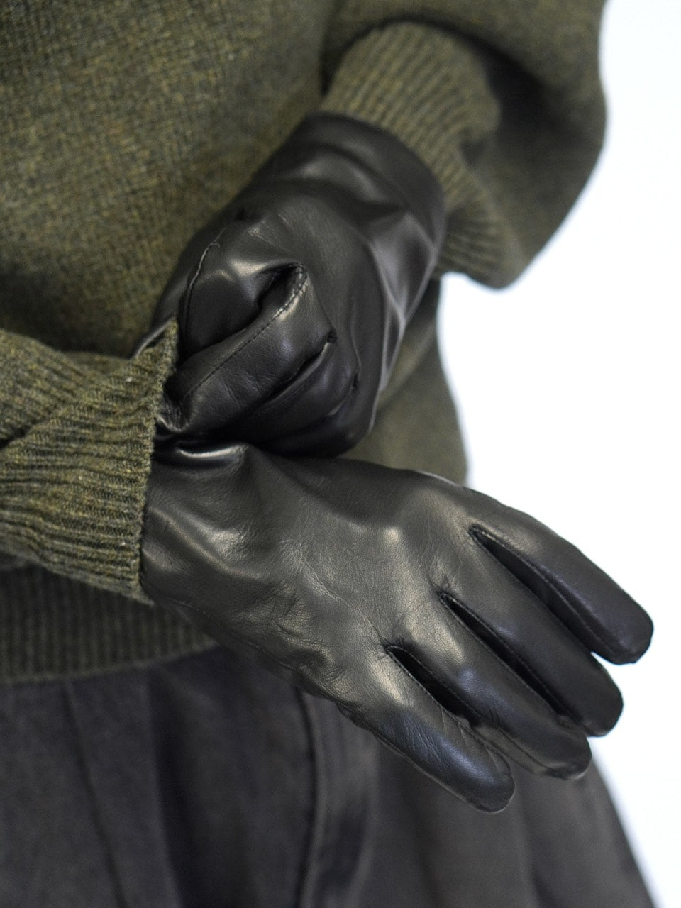 東京店WEB限定受注制【Chikashitsu +】Lamb Leather Gloves