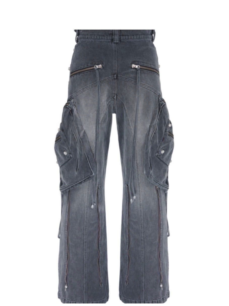 【SURGERY】oblique cargo jeans / 【サージェリー】カーゴデニムパンツ