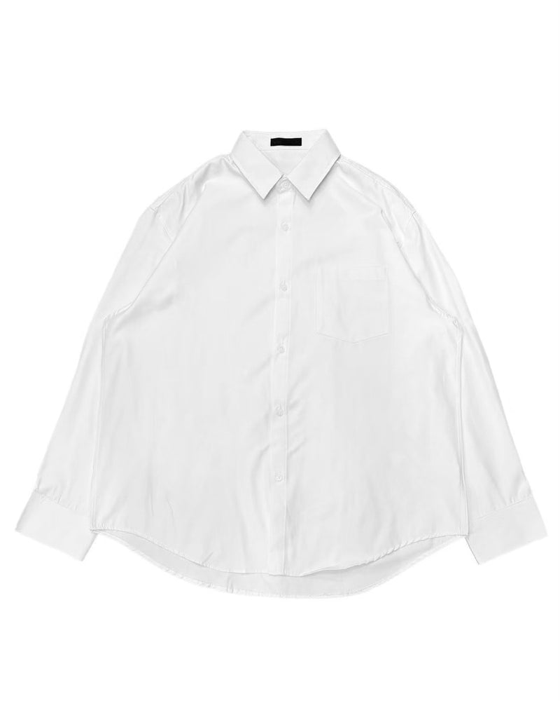 【Chikashitsu +】basic cotton shirt (3color)