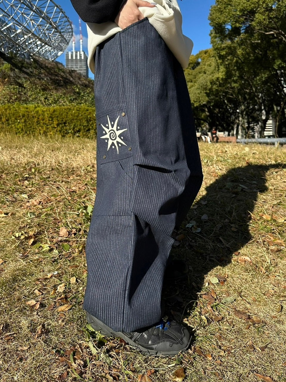 受注制【youll】stripe carpenter pants (2color)