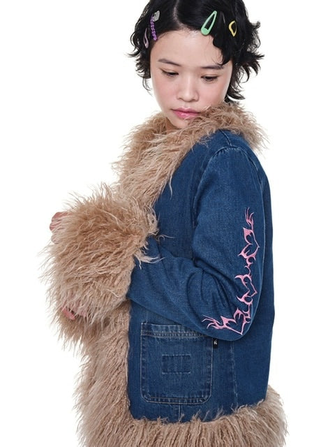 【YOUTHBATH】Fluffy washed jacket