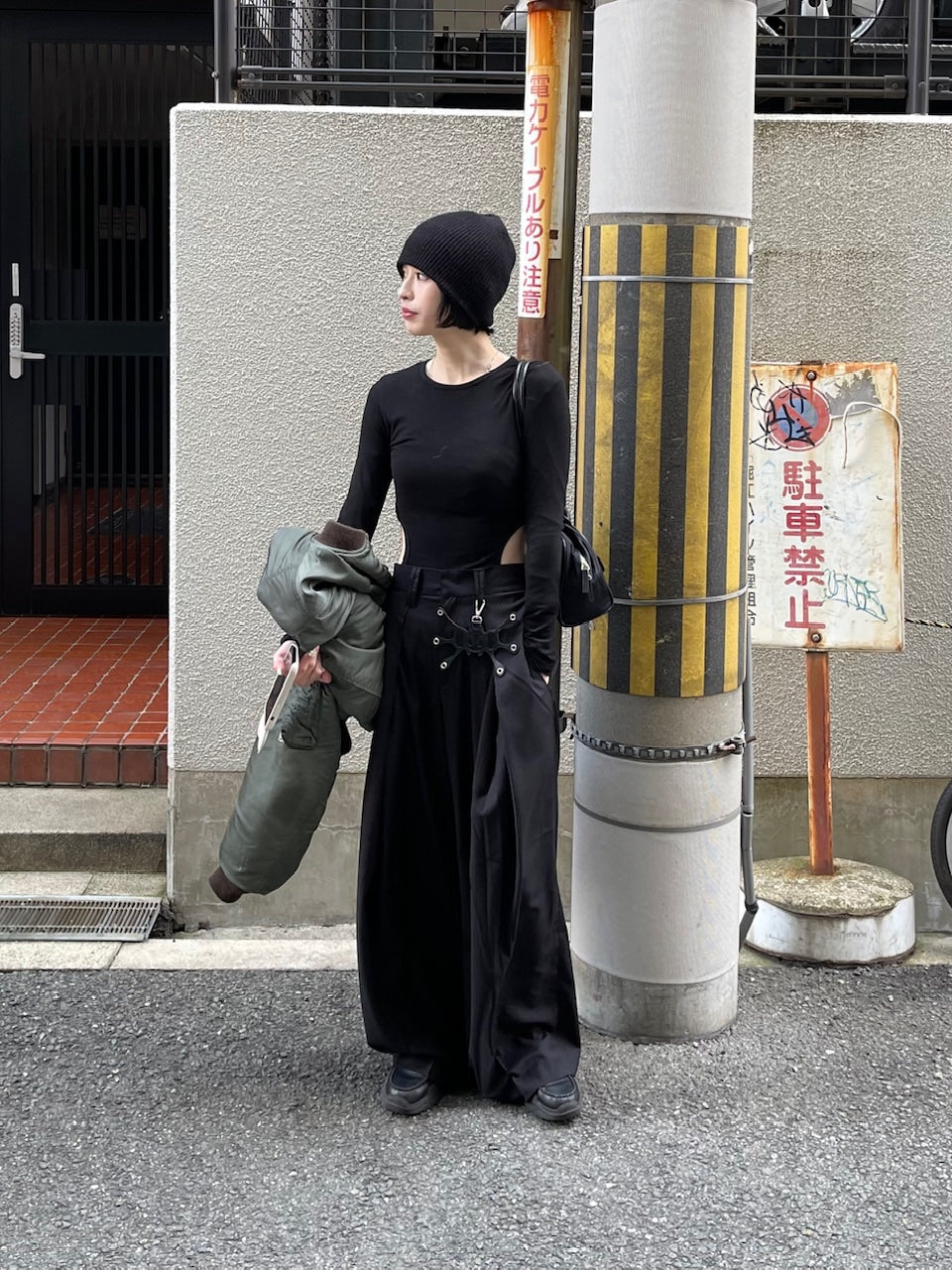 【oaks】side slit long sleeve (2color)