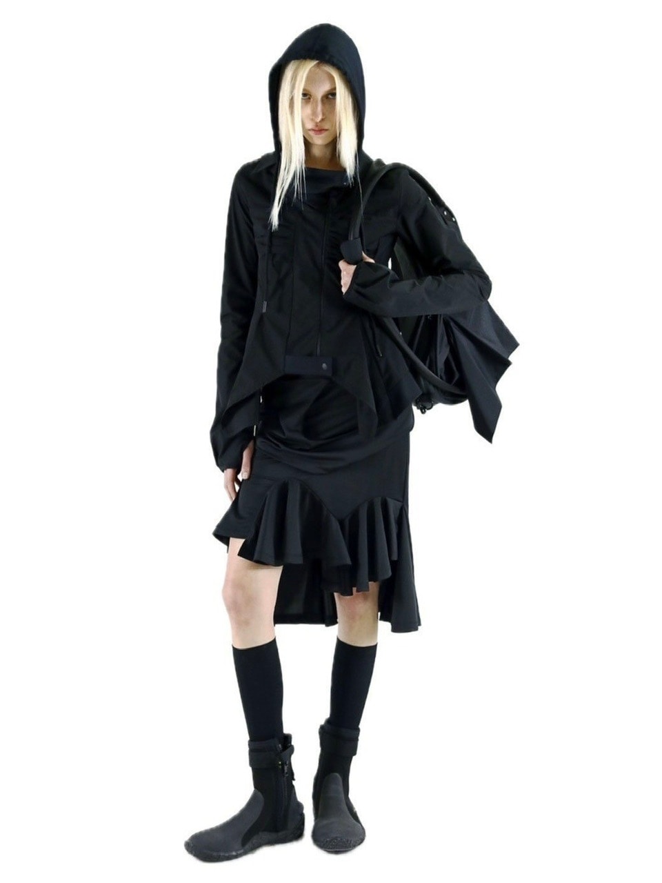 【DIFFERENTIS】Draped Jersey Skirt