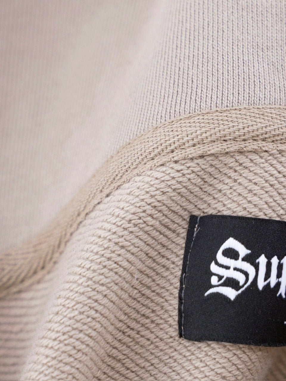 【SUPPLIER】2-Tone Rhinestone Cross Zip Hoodie