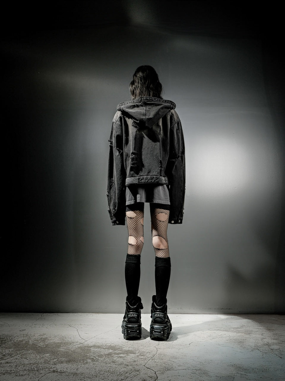 【DIG YOUR OWN GRAVE】DENIM HOOD JKT / 【ディグユアオウングレイブ】フード長袖デニムジャケット