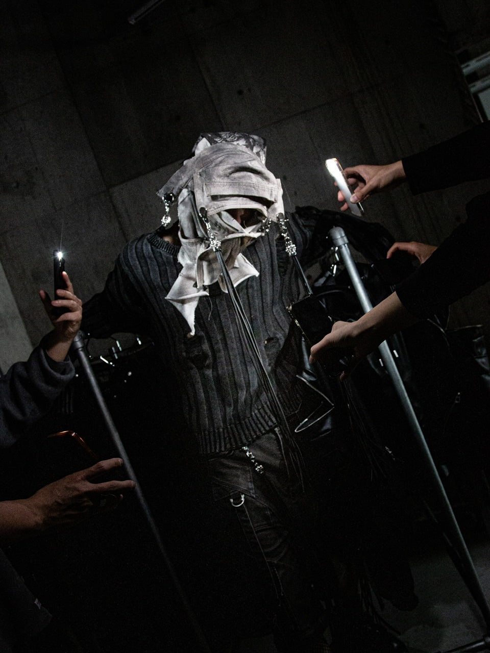 【DIG YOUR OWN GRAVE】PIGMENT DAMAGE KNIT / 【ディグユアオウングレイブ】ピグメントダメージ長袖ニット