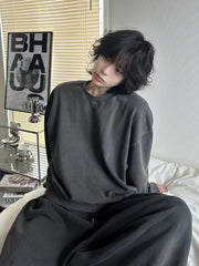 受注制【LUV CODE】pigment sweat shirt (2color)