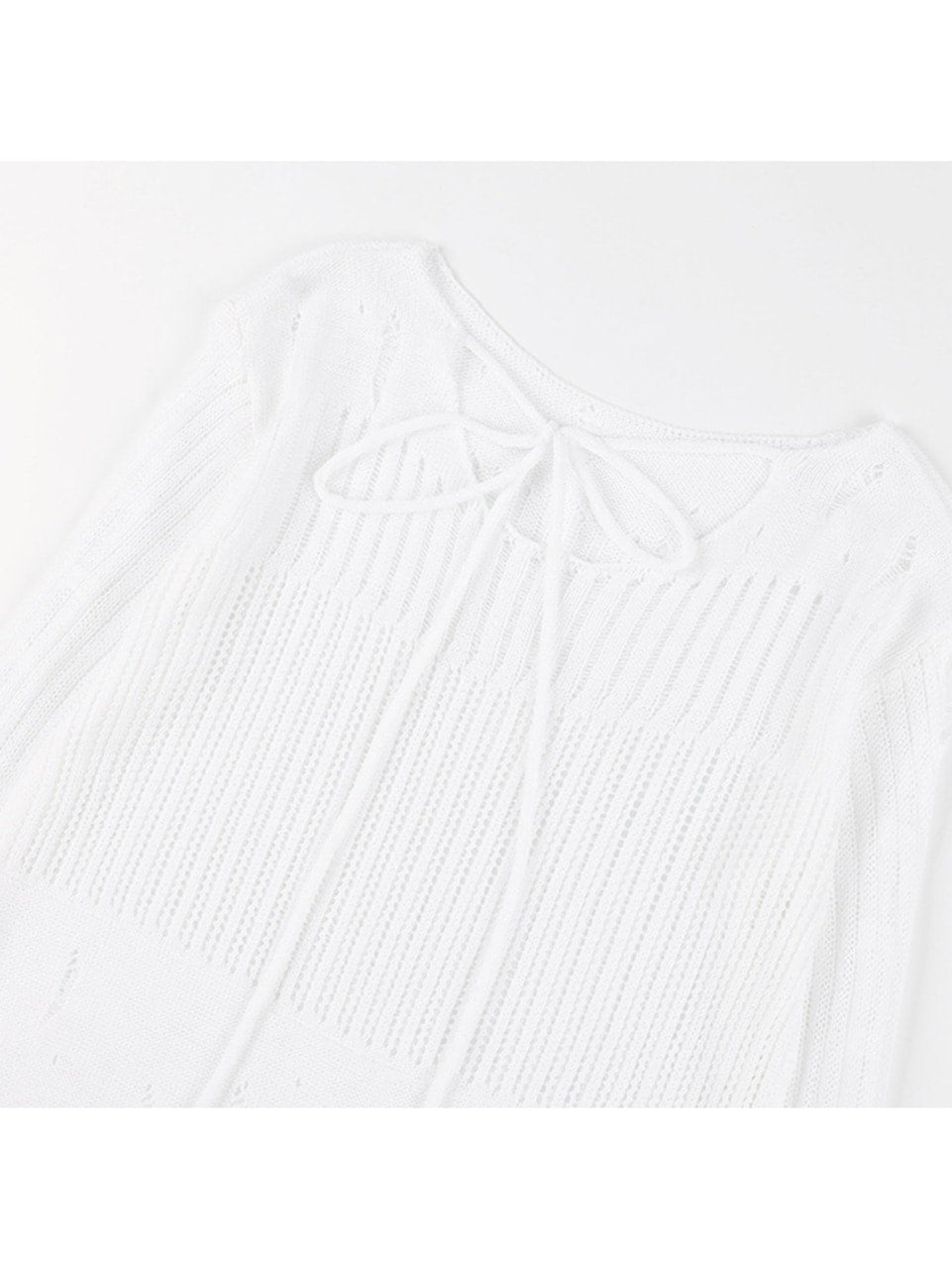 【FANCY CLUB】2-WAY DAMAGE KNIT LONG SLEEVE / 【ファンシークラブ】ダメージルーズニット