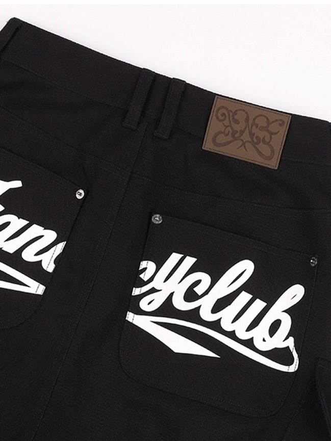 【FANCY CLUB】CARGO LETTERING BERMUDA PANTS