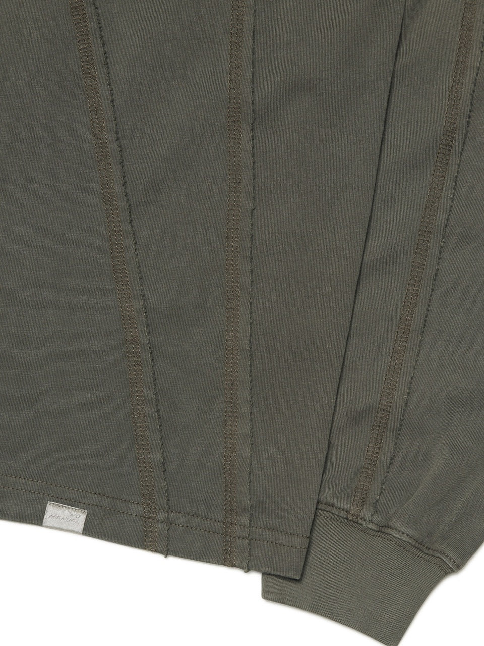 【NOMANUAL】OVERDYED CUTTING LONG SLEEVE TEE