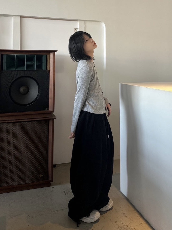 受注制【LUV CODE】pin tuck balloon pants (2color)