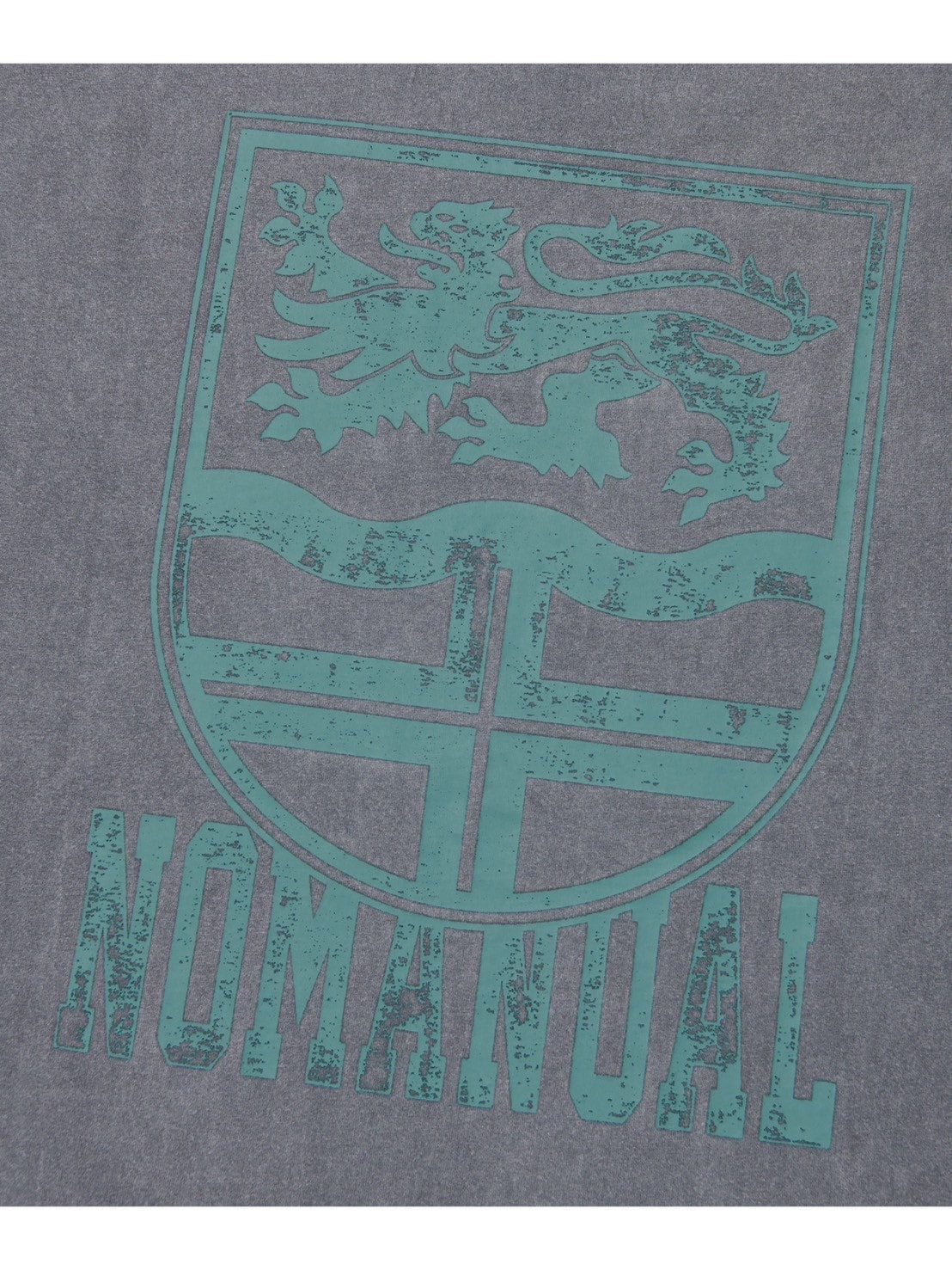 【NOMANUAL】EMBLEM WASHED T-SHIRT