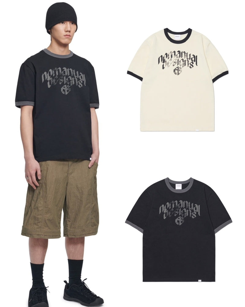 【NOMANUAL】N.D RINGER T-SHIRT