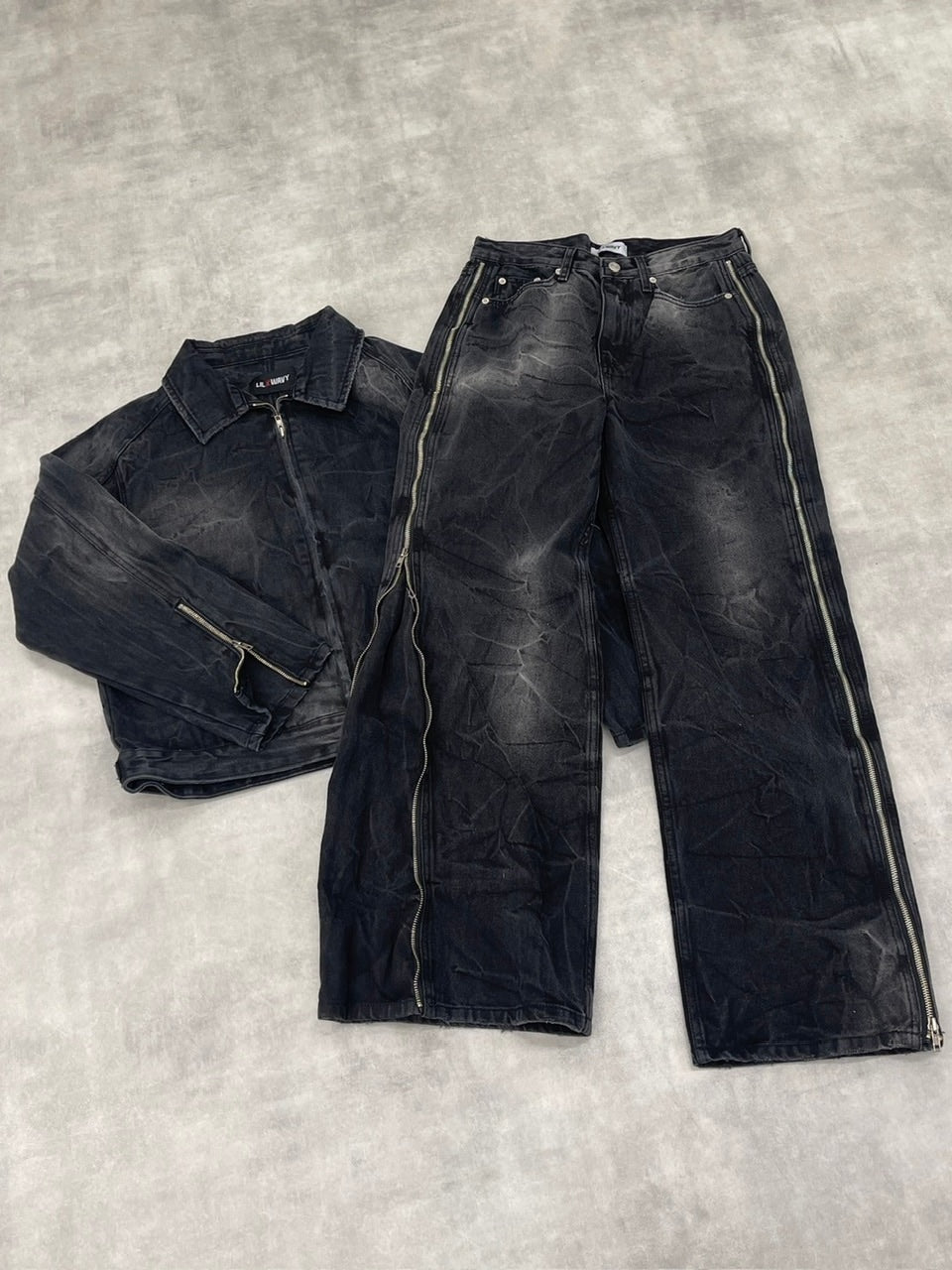 受注制【nmtc +】side zip denim jacket