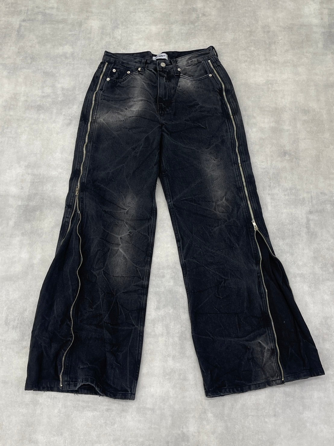 受注制【nmtc +】side zip denim pants