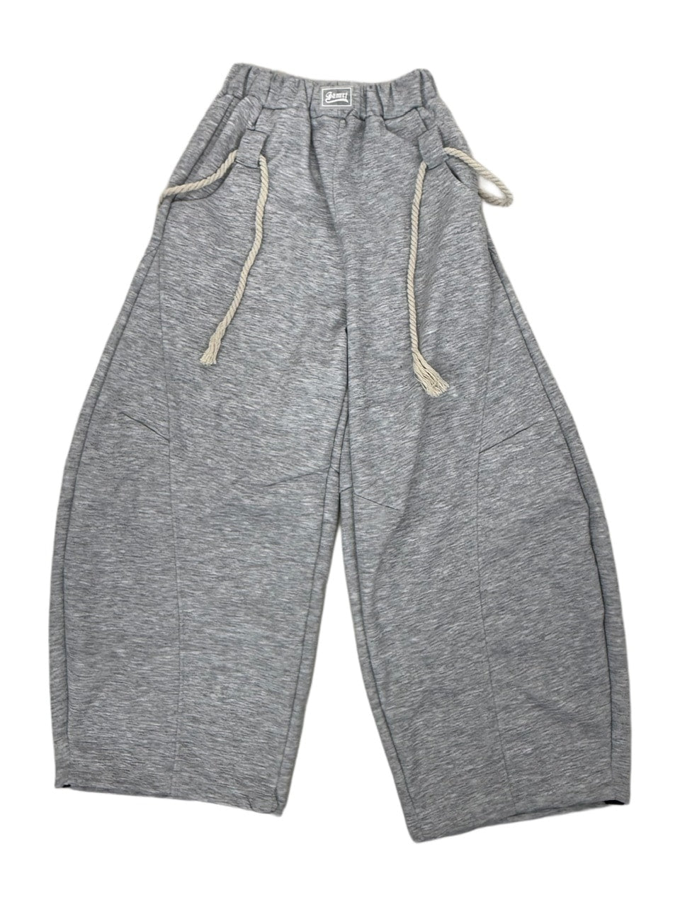 【Nerd out XU】waist rope loose sweat pants (2color) / 【ナードアウトエックスユー】ウエストロープルーズスウェットパンツ