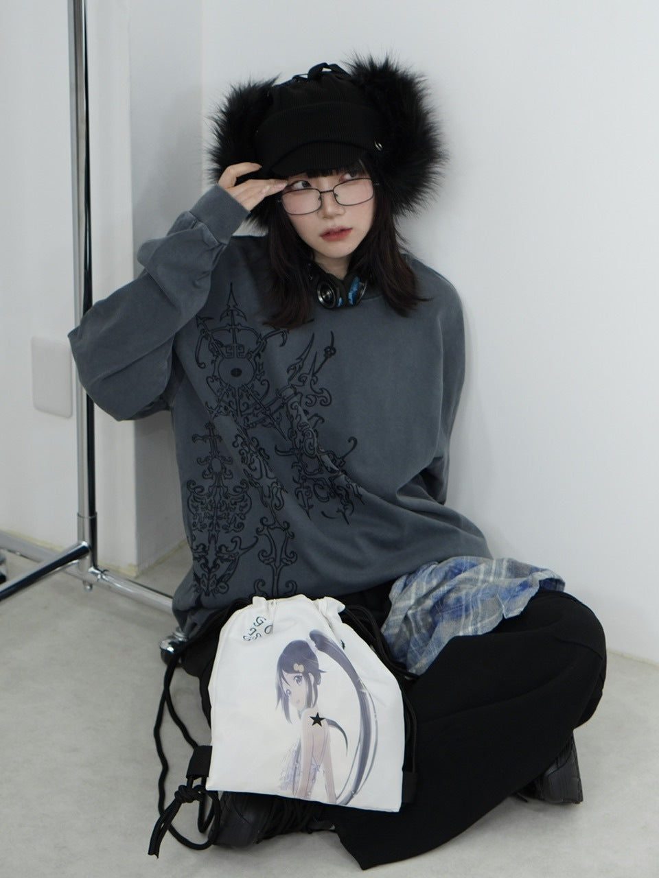 国際配送【Nerd out XU】Chaos design long sleeve (2color)