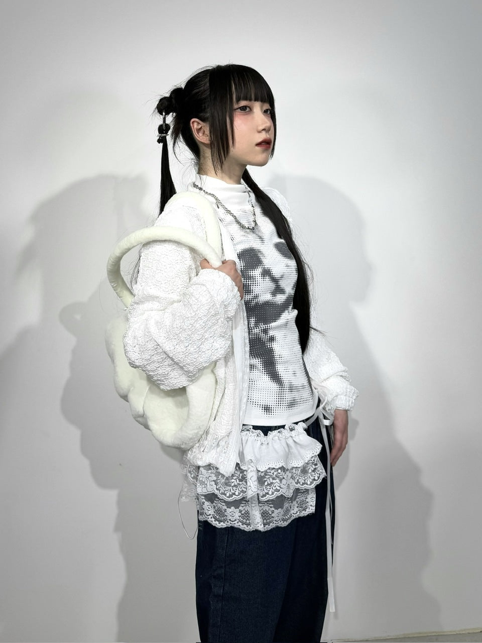 国際配送【Nerd out XU】fur angel bag