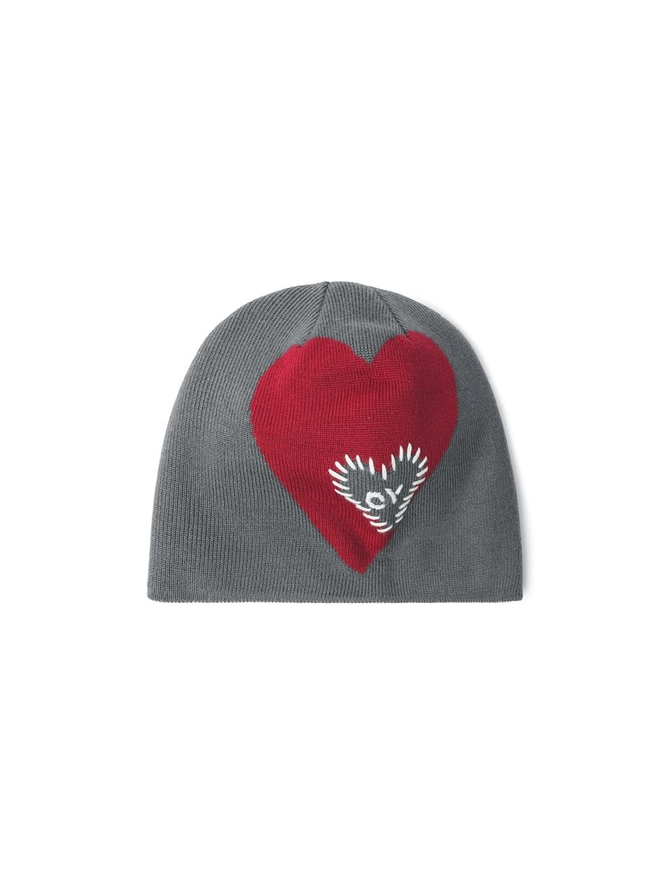 【OY】STITCHED HEART BEANIE