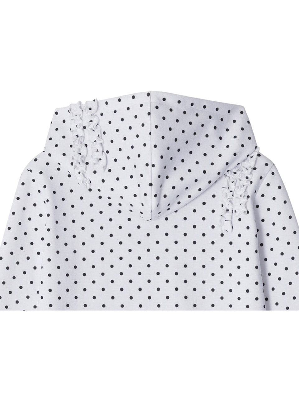 【CRANK】DOT FRILL HOODIE / 【クランク】ドットフリルフード付き長袖Tシャツ