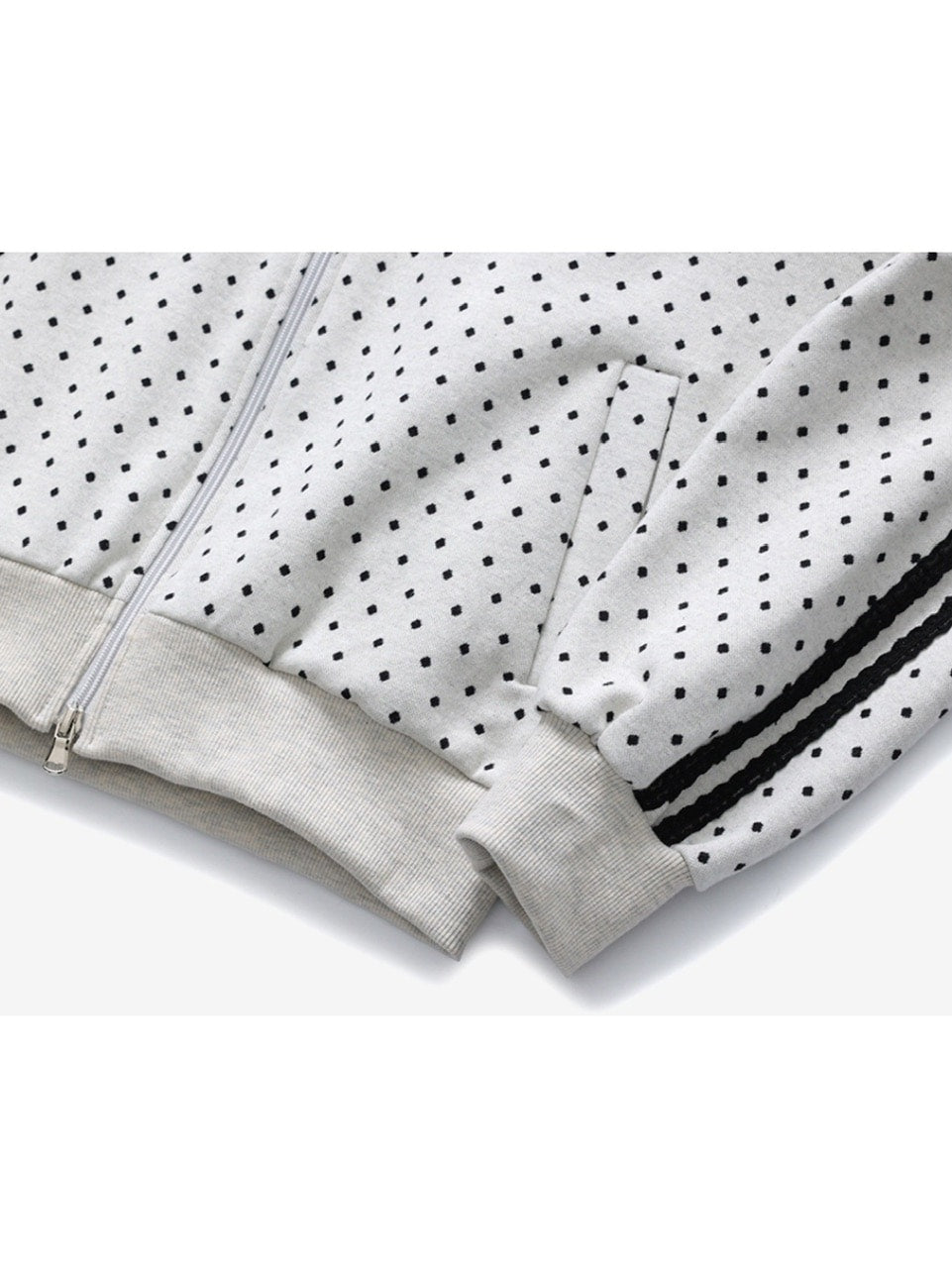 【CRANK】ROSE DOT TRACK JACKET / 【クランク】ローズドットダブルジップトラックジャケット