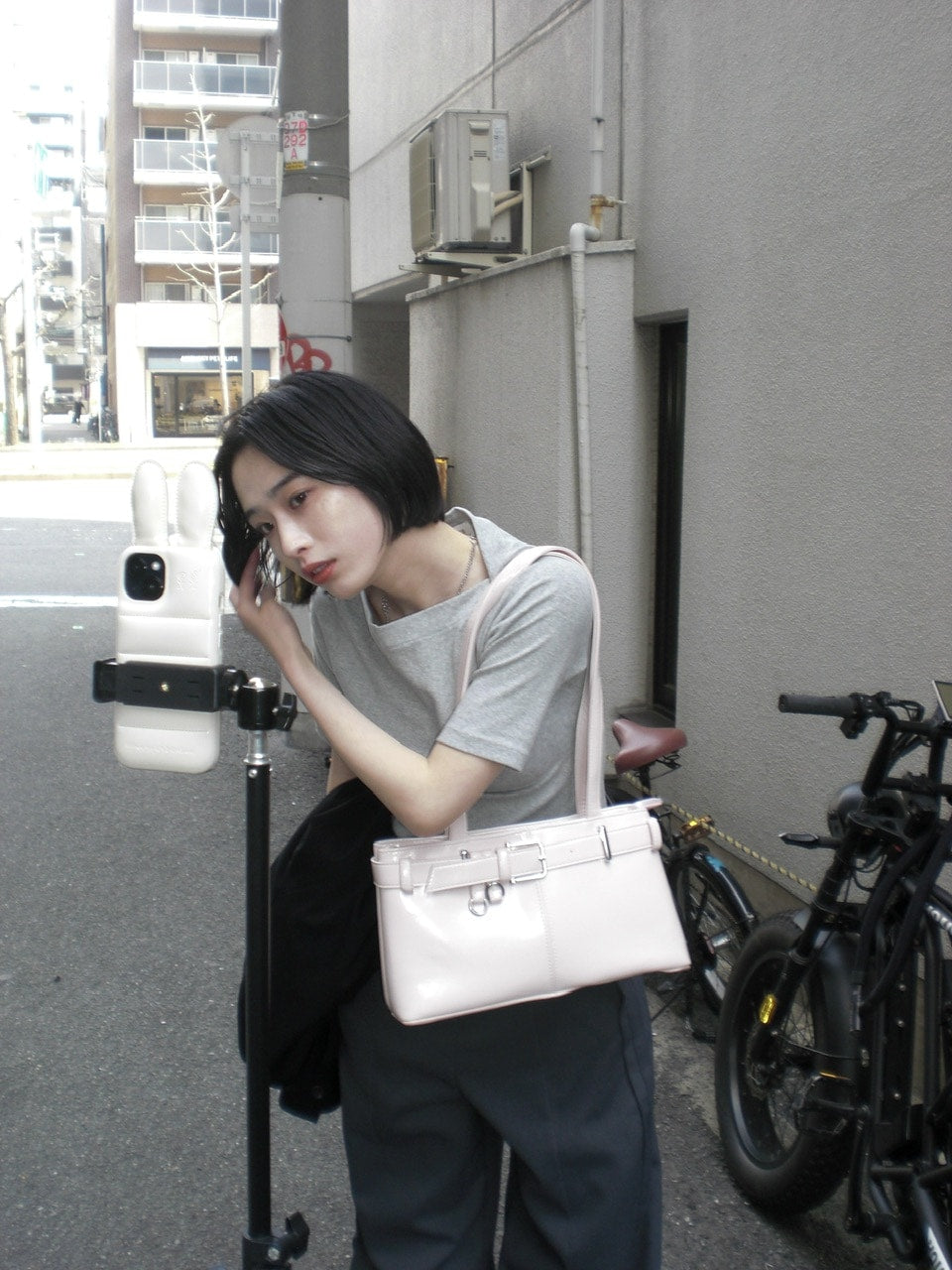 受注制【Chikashitsu +】side design wide slacks (2color)