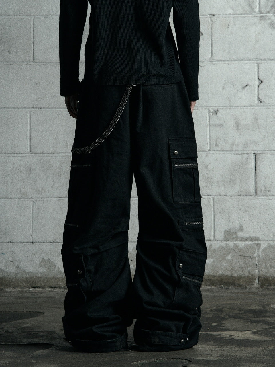 【Rosen Kreuz】CURVE FIT LONG CARGO PANTS