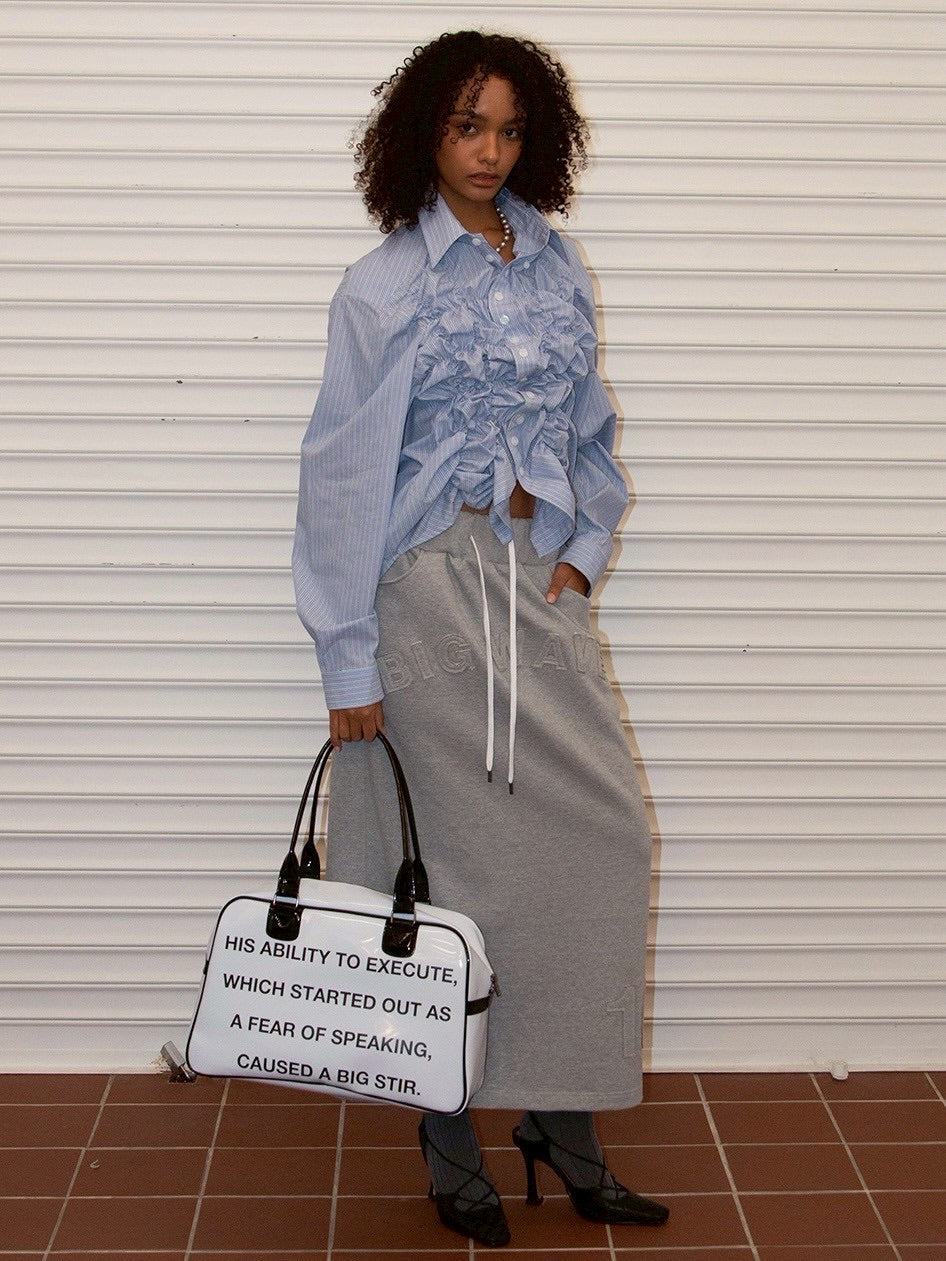 【ESC STUDIO】big waves long skirt