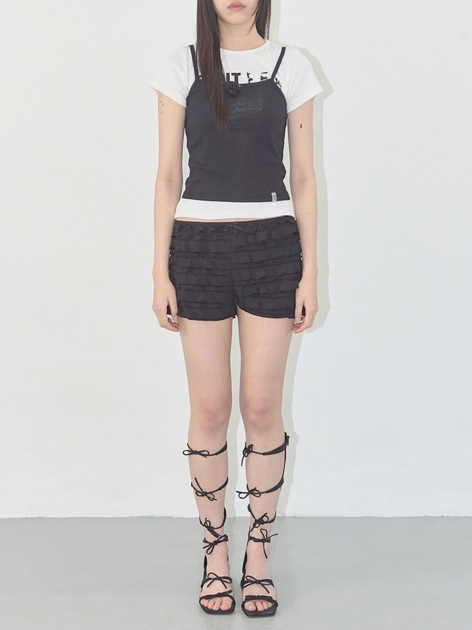 【FANCY CLUB】BREEZE CANCAN MINI SHORTS