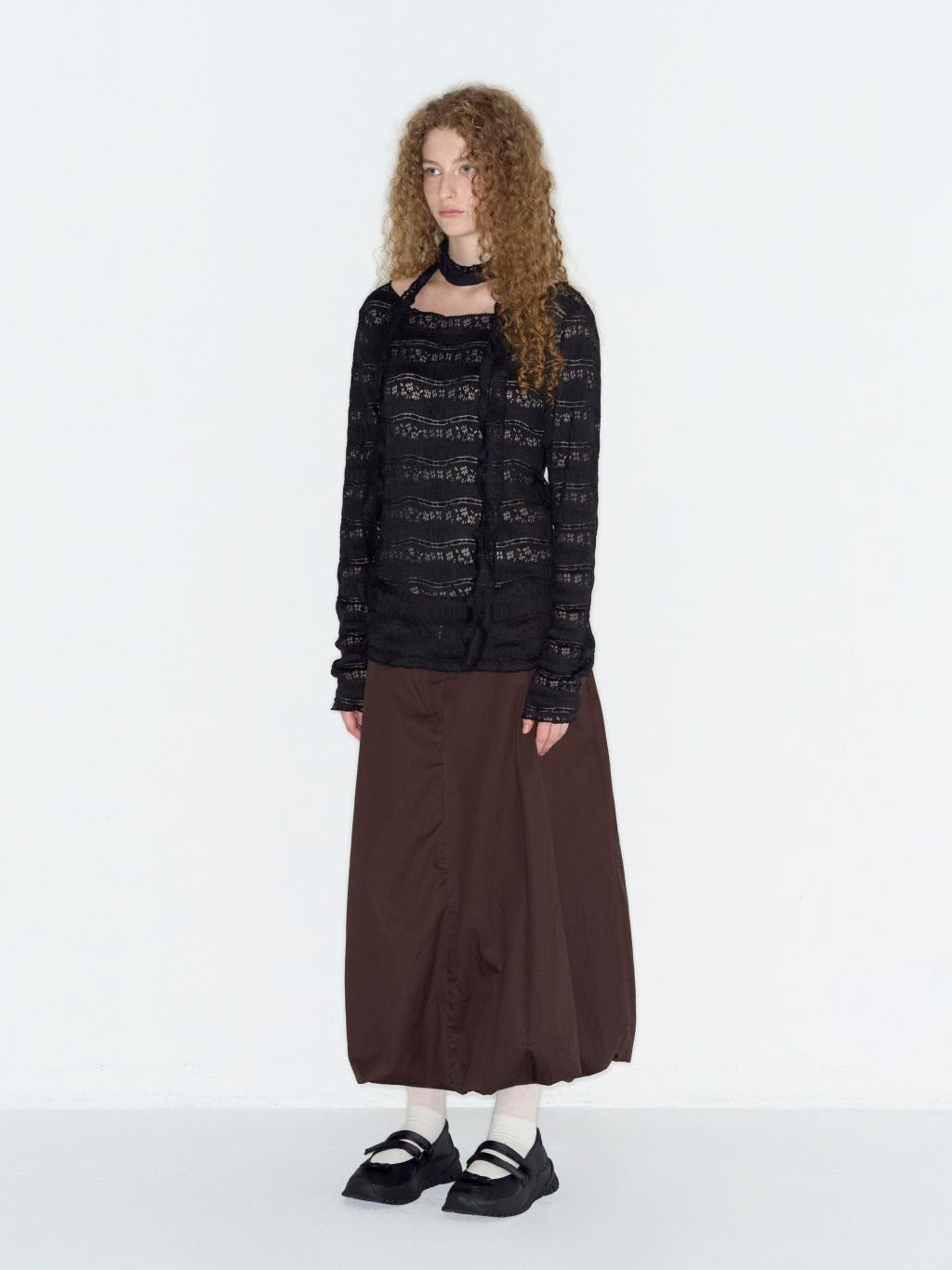 【ROCK CAKE】Pattern Punching Long sleeve