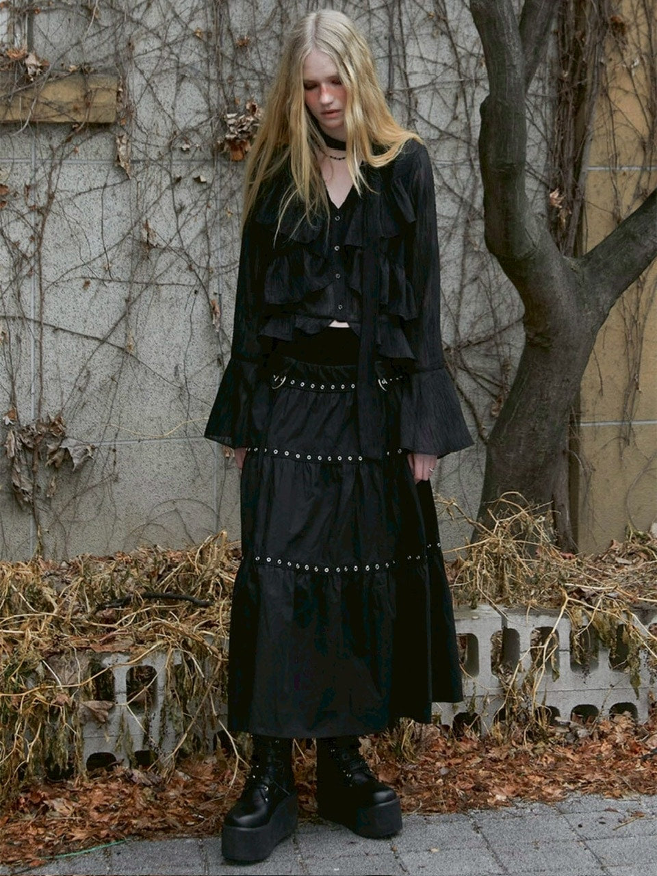 【NOT KNOWING】Bohem Chiffon Blouse