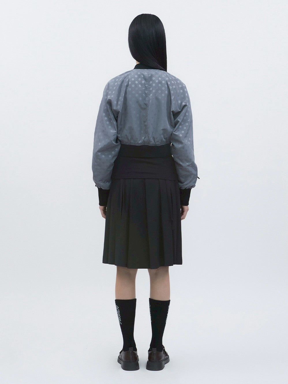 【TUOMIO】RIBBON DOT BOMBER