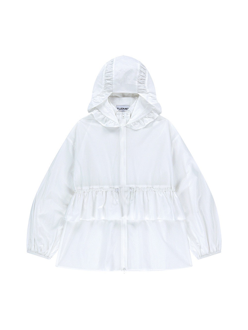 【TUOMIO】FRILL LAYERED HOOD JACKET