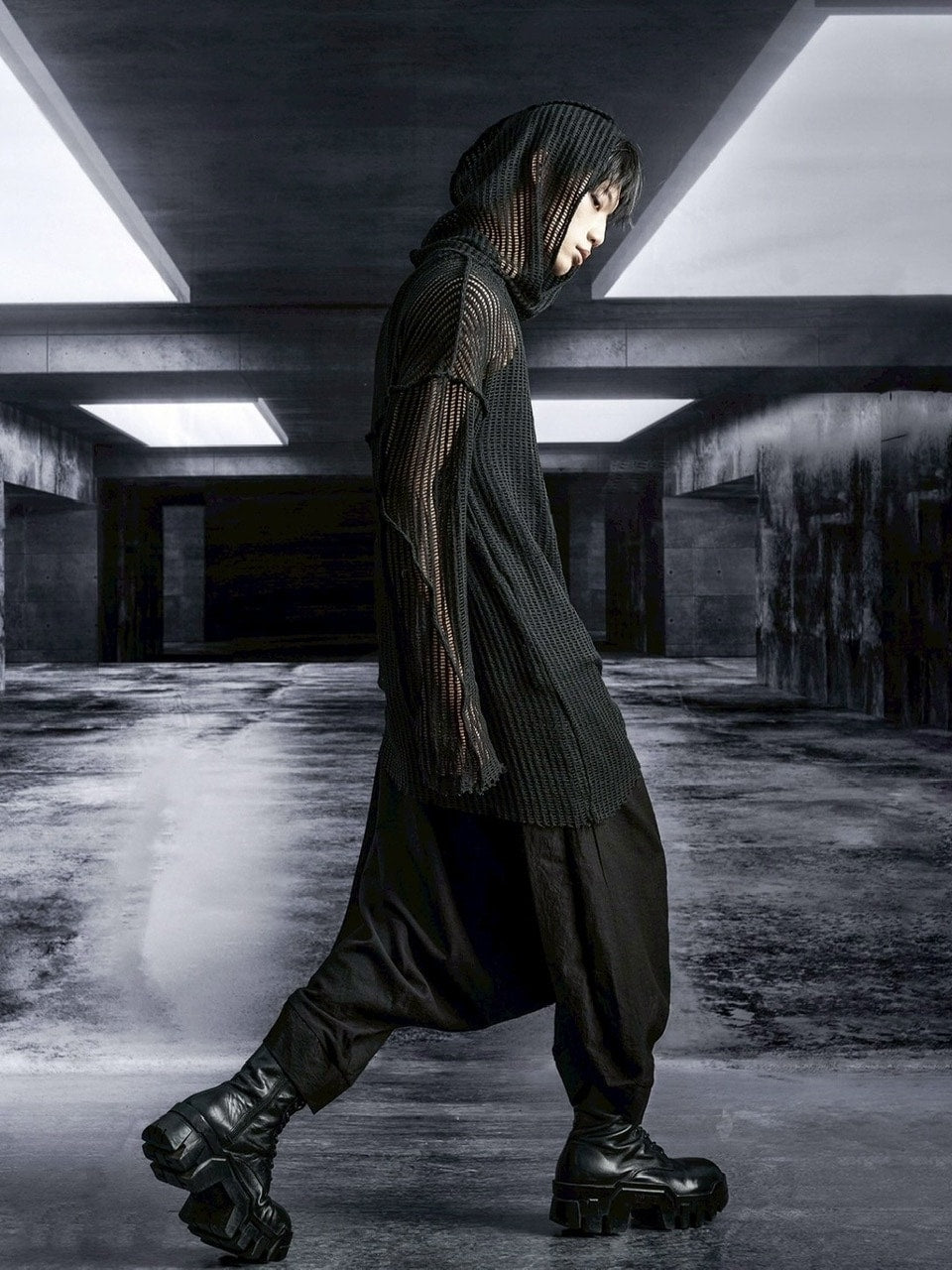 1/2 20:00再販【RICH】Mesh Hoodie / 【リッチ】メッシュフードトップス