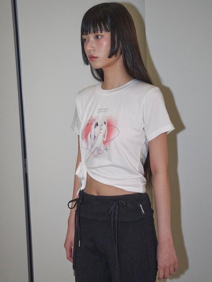 【ODDONEOUT】COSMOS RABBIT TIE T-SHIRTS